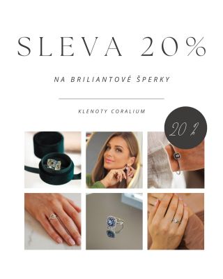 Máme pro Vás speciální akci 20% na briliantové šperky ✨💍💠💎