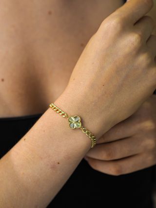 Náramek ze 14k zlata s motivem 🍀✨