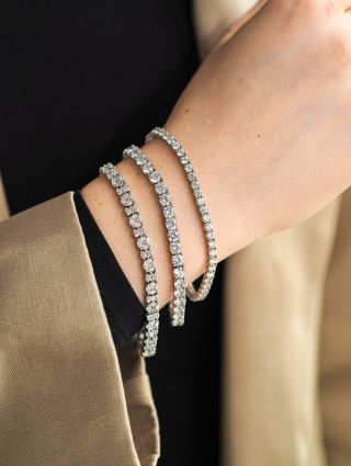 Stříbrné tenisové náramky ✨✨✨